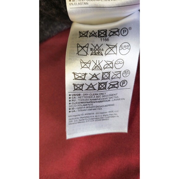 Banana Republic Bodycon Dress Womens Med Charcoal Gray Ruched Long Sleeve Knit - Picture 12 of 12